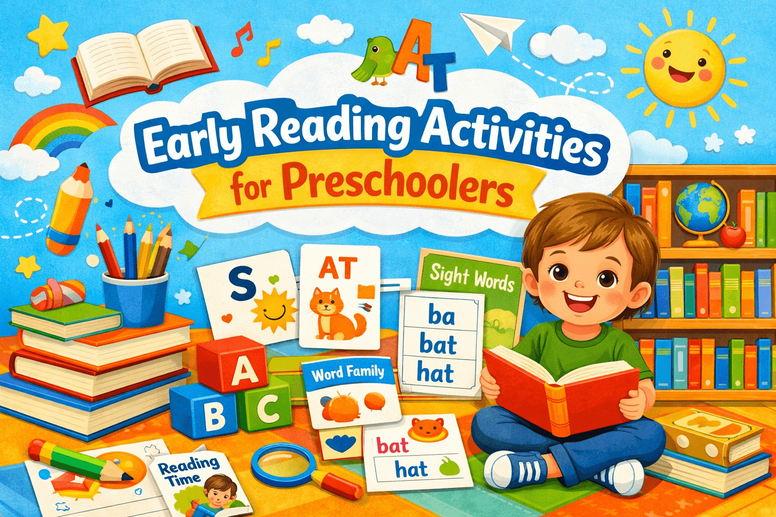 Early Reading Activities for Preschoolers Learning Letters and Phonics