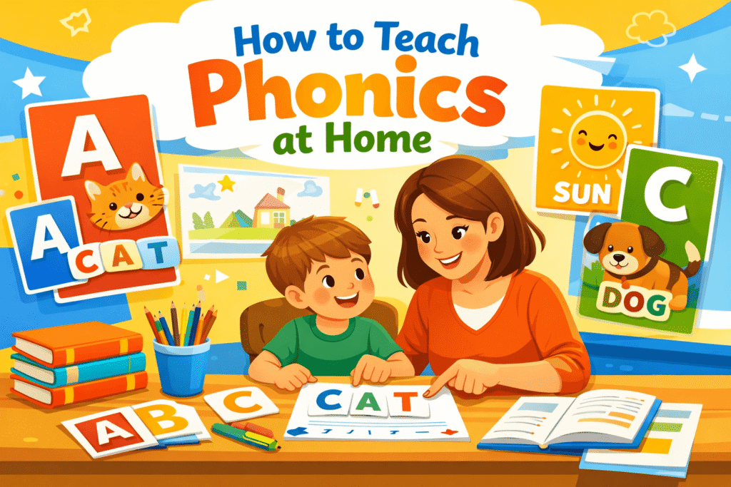 How to Teach Phonics at Home for Preschool and Kindergarten Kids