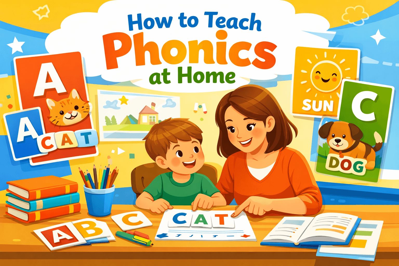 How to Teach Phonics at Home for Preschool and Kindergarten Kids
