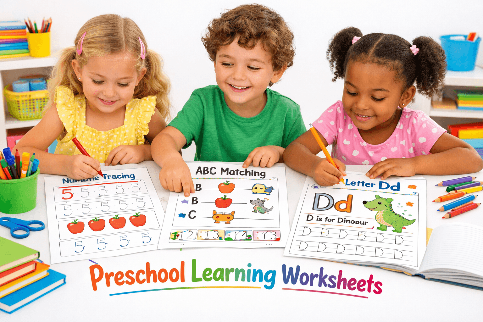 Best Printable Worksheets for Preschool Kids Learning Activities